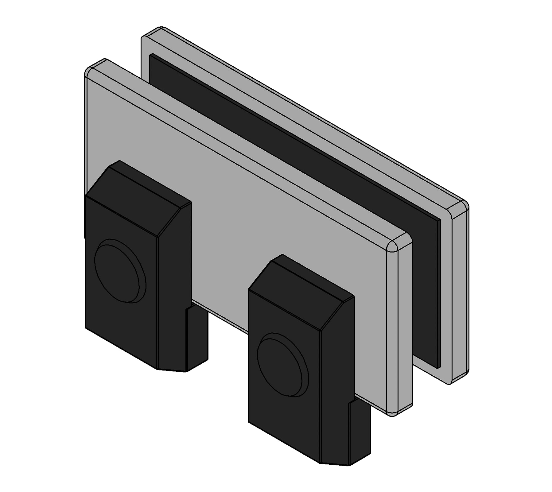 PT 72 overpanel connector with stop 